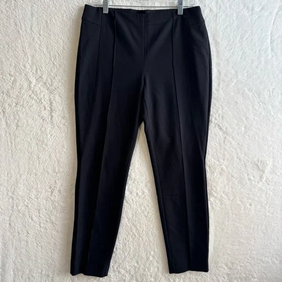 Lafayette 148 New York Pants Womens 10 Black Gramercy Acclaimed Stretch Office - Picture 1 of 10
